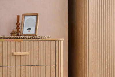 AXEL 6 DRAWER FLUTED CHEST OAK