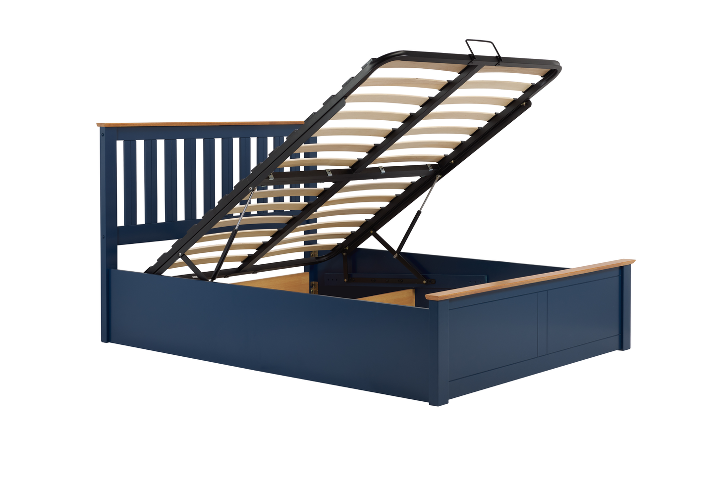 Phoenix Ottoman Bed Navy Blue