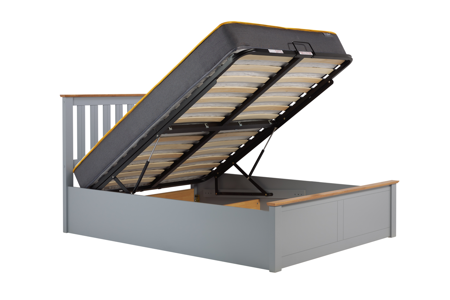 Phoenix Ottoman Bed Stone Grey