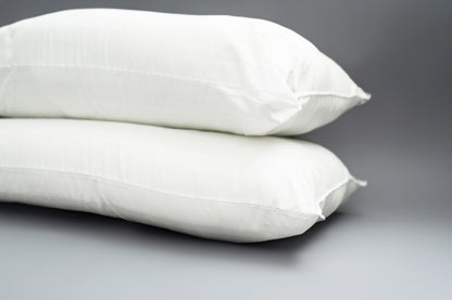 Luxury Hotel Satin Stripe Microfibre Pillow Pair