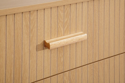 AXEL 6 DRAWER FLUTED CHEST OAK