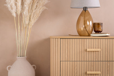 AXEL 6 DRAWER FLUTED CHEST OAK