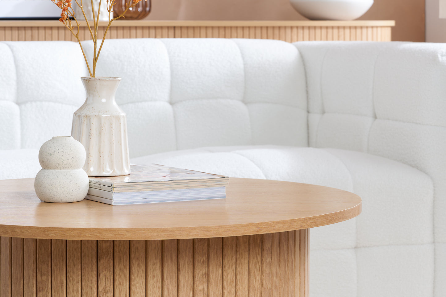 Axel Round Fluted Coffee Table