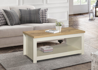 Highgate Coffee Table Cream & Oak