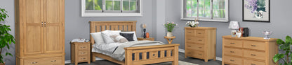 Monarch Oak Wooden Bed Frame