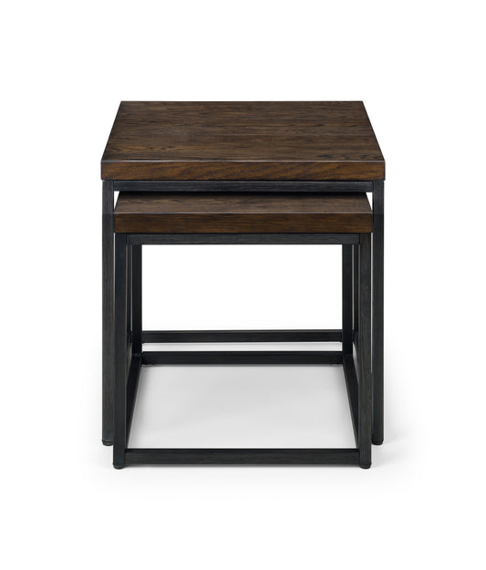BROOKLYN NESTING LAMP TABLES - DARK OAK