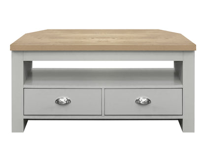 Highgate Corner TV Unit Grey & Oak