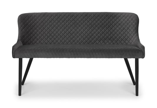LUXE HIGH BACK BENCH - GREY